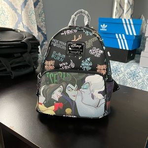 Loungefly Disney Villains Club Ursula Cruella Scar Maleficent Mini Backpack